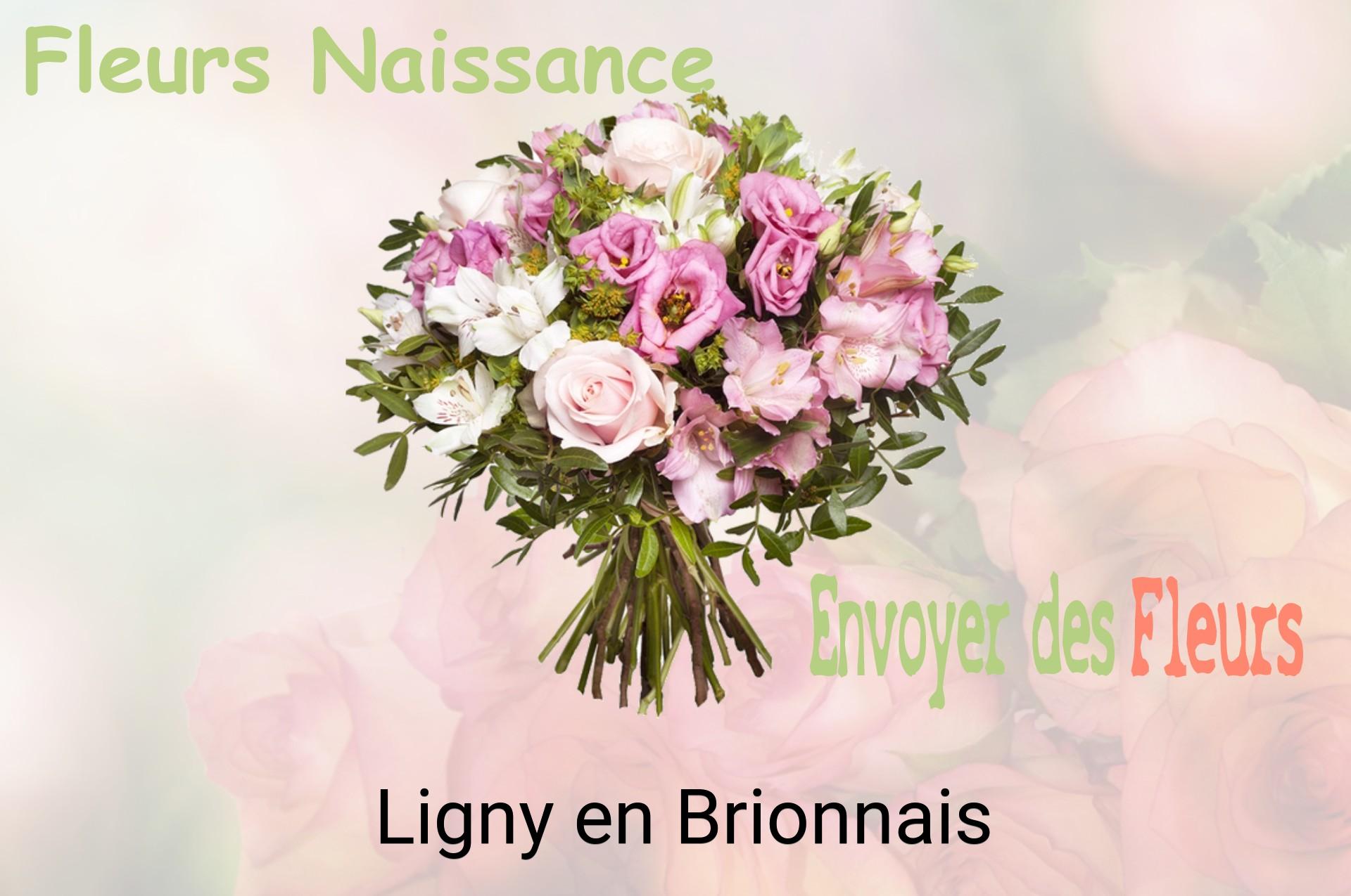 Bouquet de fleurs de naissance livré à Ligny-en-Brionnais